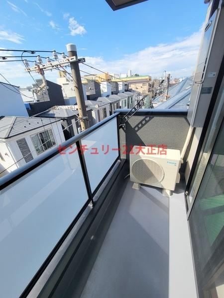 Mv.fm大阪大正のバルコニー|参考写真。反転タイプです。