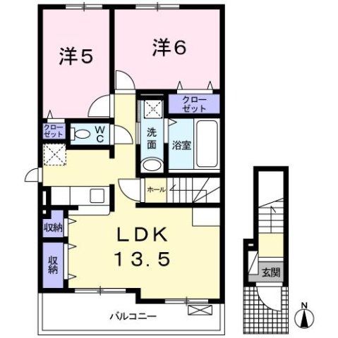 フォルツァ弐番館の間取り