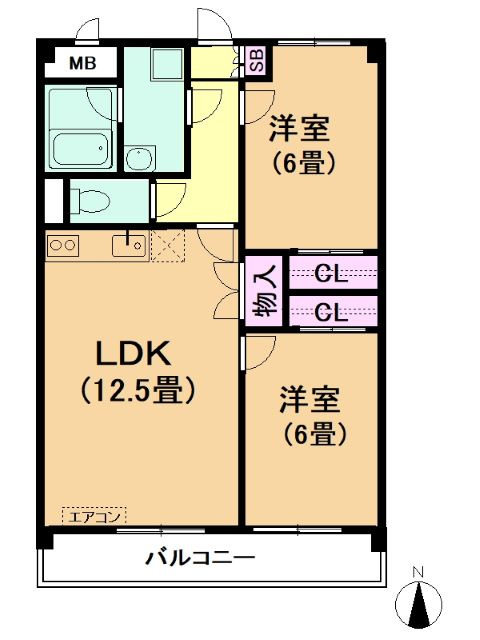 エンドール吉根の間取り
