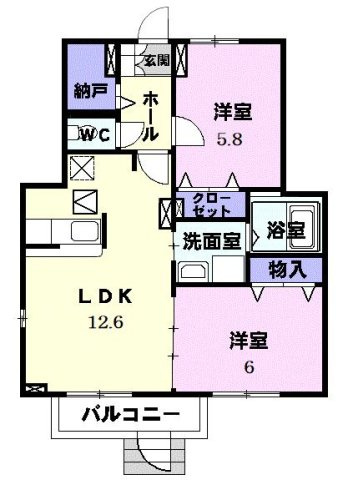 グラン　フルールの間取り