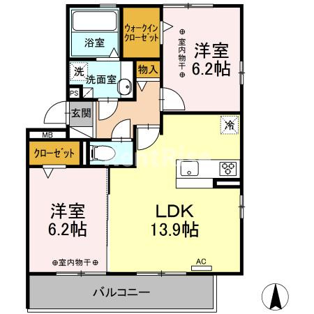 グランディールの間取り
