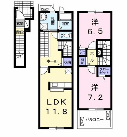 イデアル　ピエスの間取り