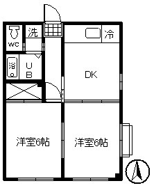 小金井市東町４丁目の賃貸マンションの間取り