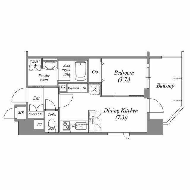 ＨＦ西新宿レジデンスＥＡＳＴの間取り