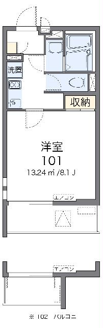 クレイノコナ　ヴィレッジⅡの間取り