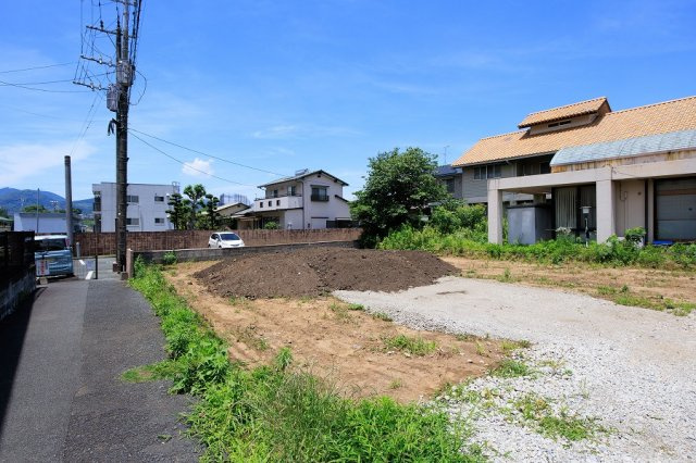 仲介手数料不要　大英産業アーキデイズ北区室園町2号地【清水小・竜南中】の前面道路含む現地写真|現地写真（建築前）
