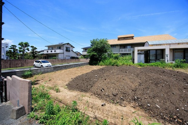 仲介手数料不要　大英産業アーキデイズ北区室園町2号地【清水小・竜南中】の前面道路含む現地写真|現地写真（建築前）
