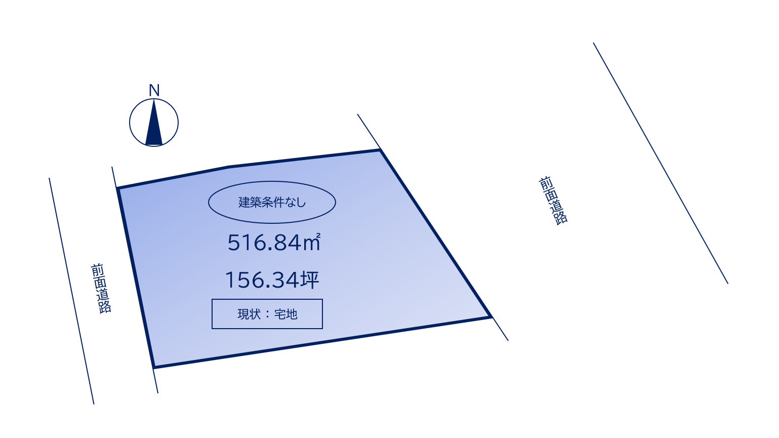 常盤沓掛　売り土地の土地図