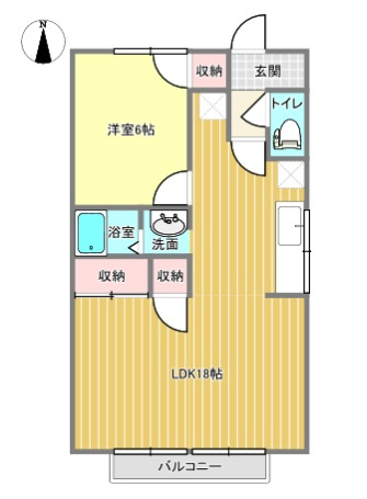 シャンポール新川の間取り