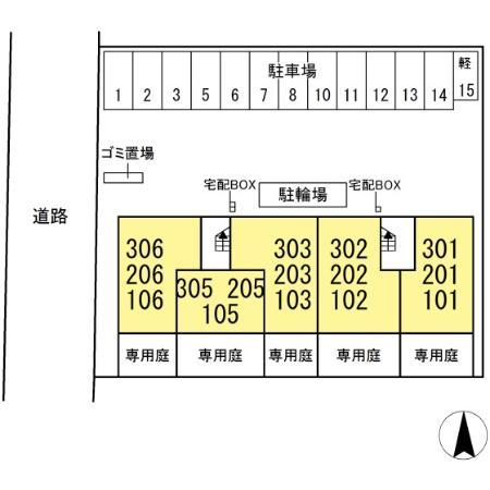 センシーロ柏の葉の区画図