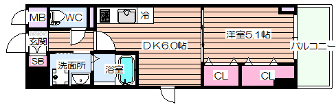 【間取り】 | S,Kレジデンス天神西