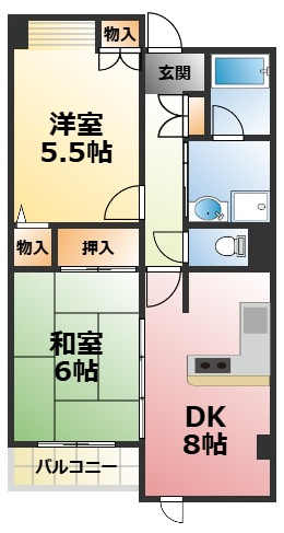 ヒルズ上甲子園の間取り