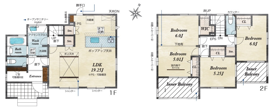 ■宝塚市中山五月台　第6期　新築一戸建ての間取り