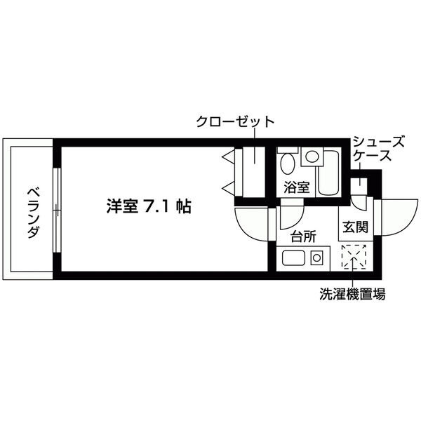 エステート朱雀の間取り