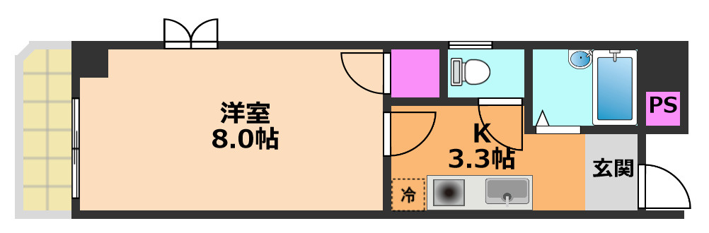 コンフォール高槻の間取り
