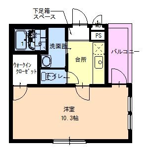 フジパレス立花町Ⅰ番館の間取り