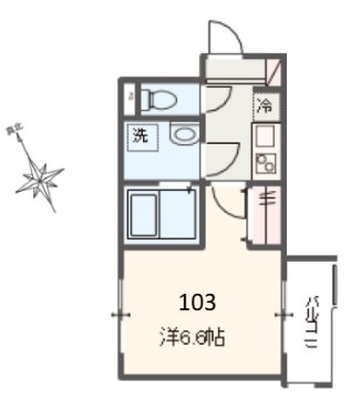 ＭＥＬＤＩＡ中河原の間取り