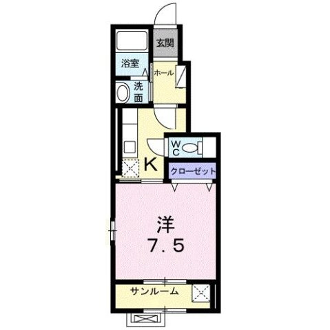 グランペール南星Ａの間取り
