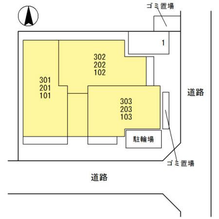 D-room茨木の区画図