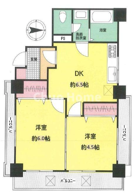 ルックハイツ両国の間取り|5階部分・3方角部屋住戸につきまして日当たり・通風・眺望良好。新規リフォーム施工が完了いたしましたのでいつでも内覧が可能です。