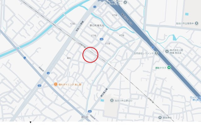 加古川市野口町坂元　　売土地の地図