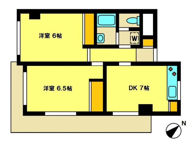 【間取り】 | エビス東ハイツ第２