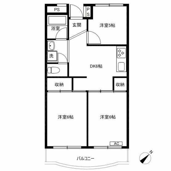 【間取り】 | グリーンプラザ御園4(グリーンプラザミソノⅣ)