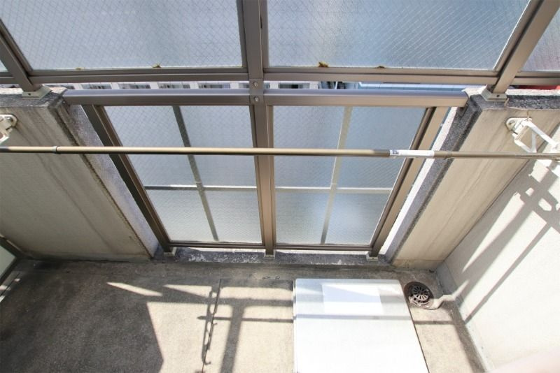 マンション花房のバルコニー|バルコニーで洗濯物も干せます