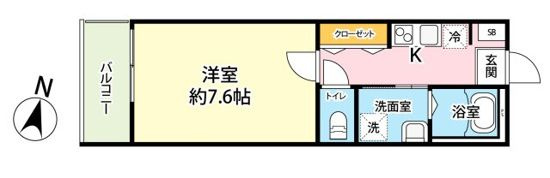 カプレットネロＮの間取り
