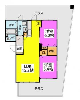 【間取り】 | 代表的な間取のため実際の間取とは異なる場合があります