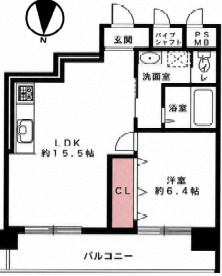プライムハイツ阿波座の間取り