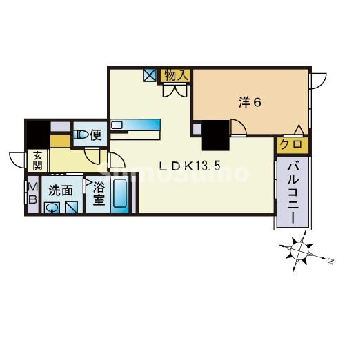 S-FORT警固タワーの間取り
