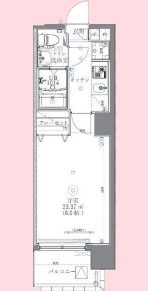 ミルーナリュクス西川口の間取り