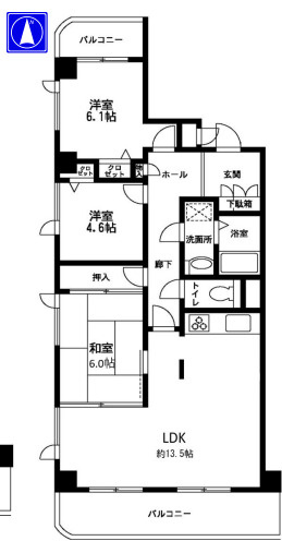 ルミエール六甲の間取り