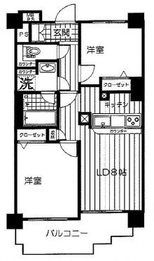 ライオンズマンション白金台の間取り|間取りです。