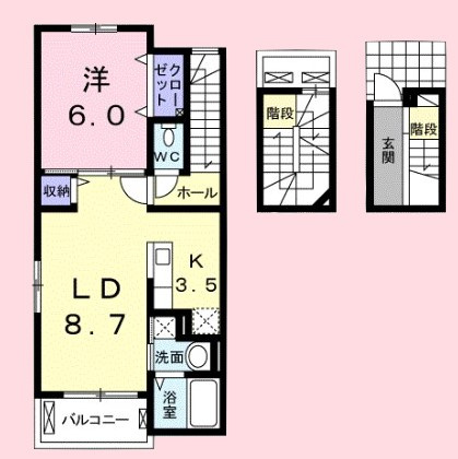 プランドール　Ⅱ　の間取り