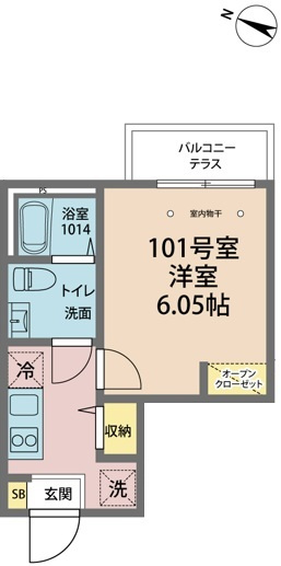カインドネス一之江の間取り