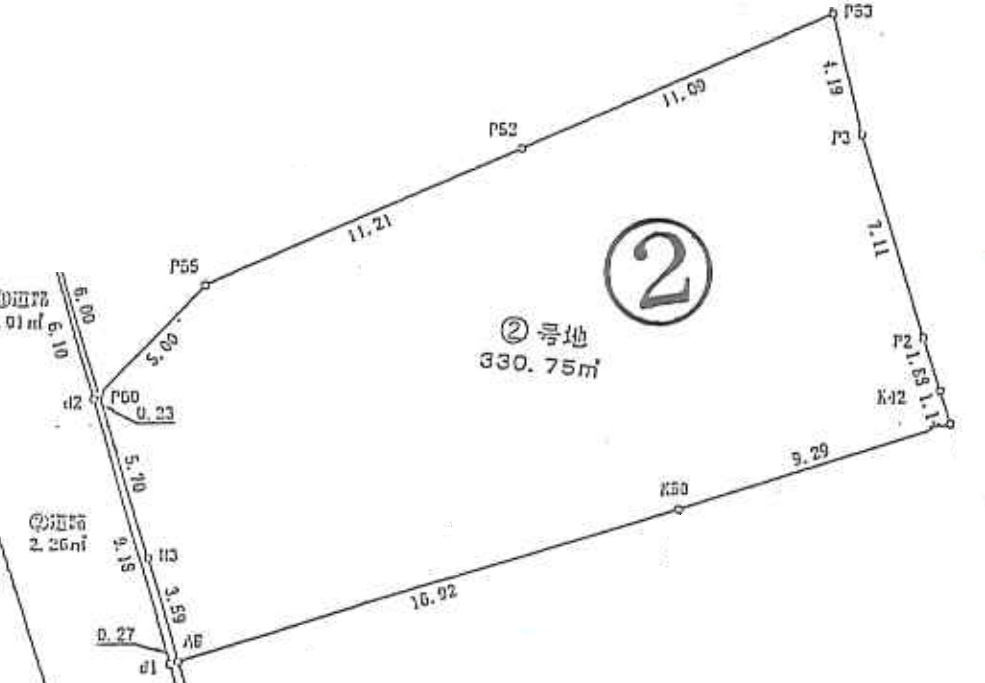 加古川市神野町福留　　売土地の土地図