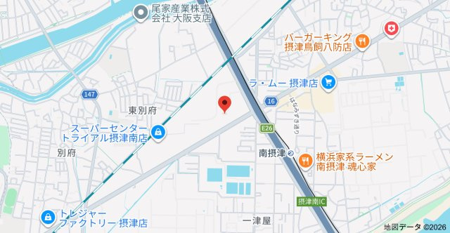 AuroraCourt南摂津の地図