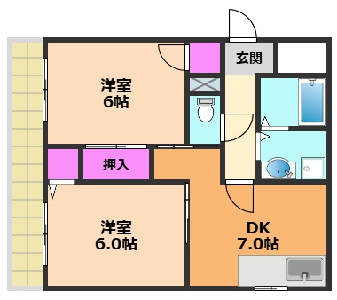 735柳ビルの間取り