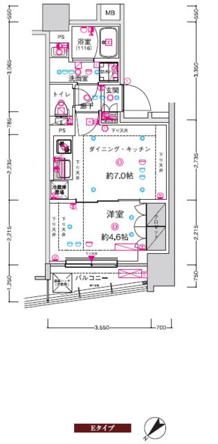 ＣＲＥＳＴ　ＴＡＰＰ　新横浜Ⅱの間取り
