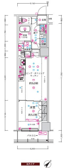 ＣＲＥＳＴ　ＴＡＰＰ　新横浜Ⅱの間取り