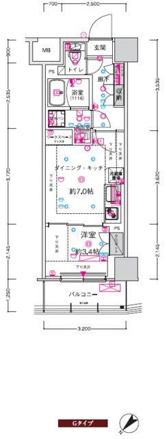 ＣＲＥＳＴ　ＴＡＰＰ　新横浜Ⅱの間取り
