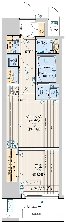 レオンコンフォート天王寺東の間取り