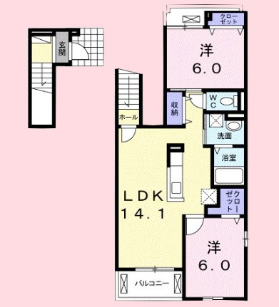 プランタンⅠの間取り