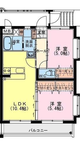 メルベージュの間取り