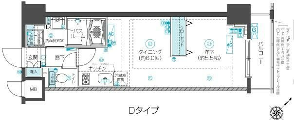 フェニックス新横濱クアトロの間取り