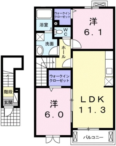 メゾンフランの間取り