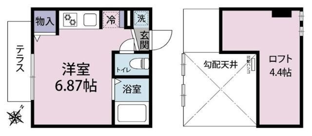 ランドヒルズ西谷の間取り