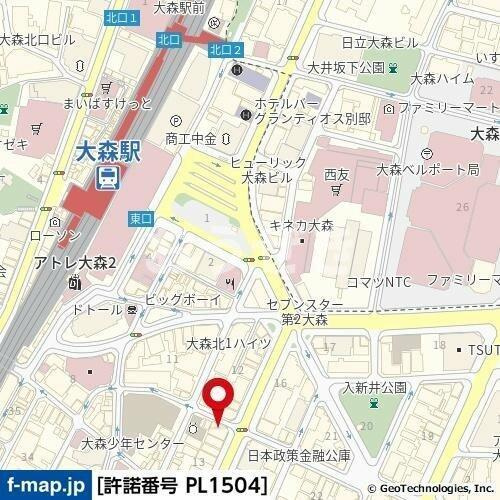 デュオ・スカーラ大森の地図